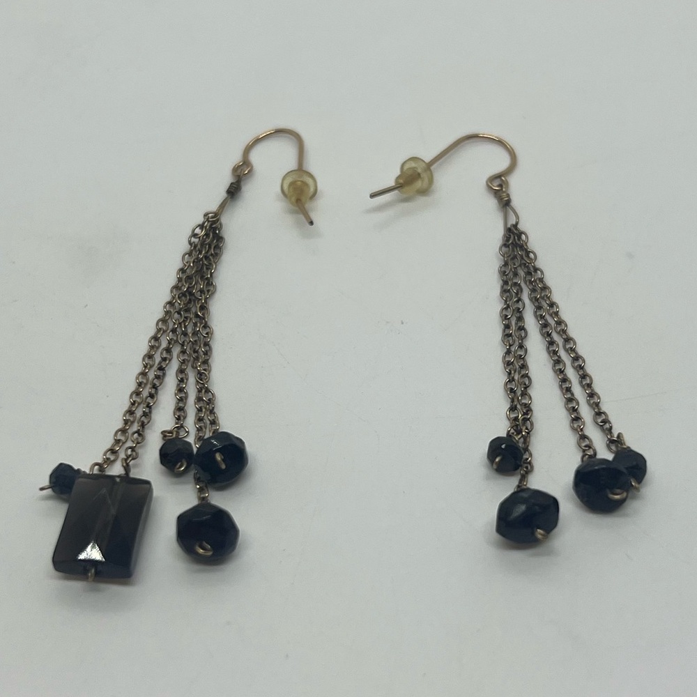 Asymmetrical beaded earrings